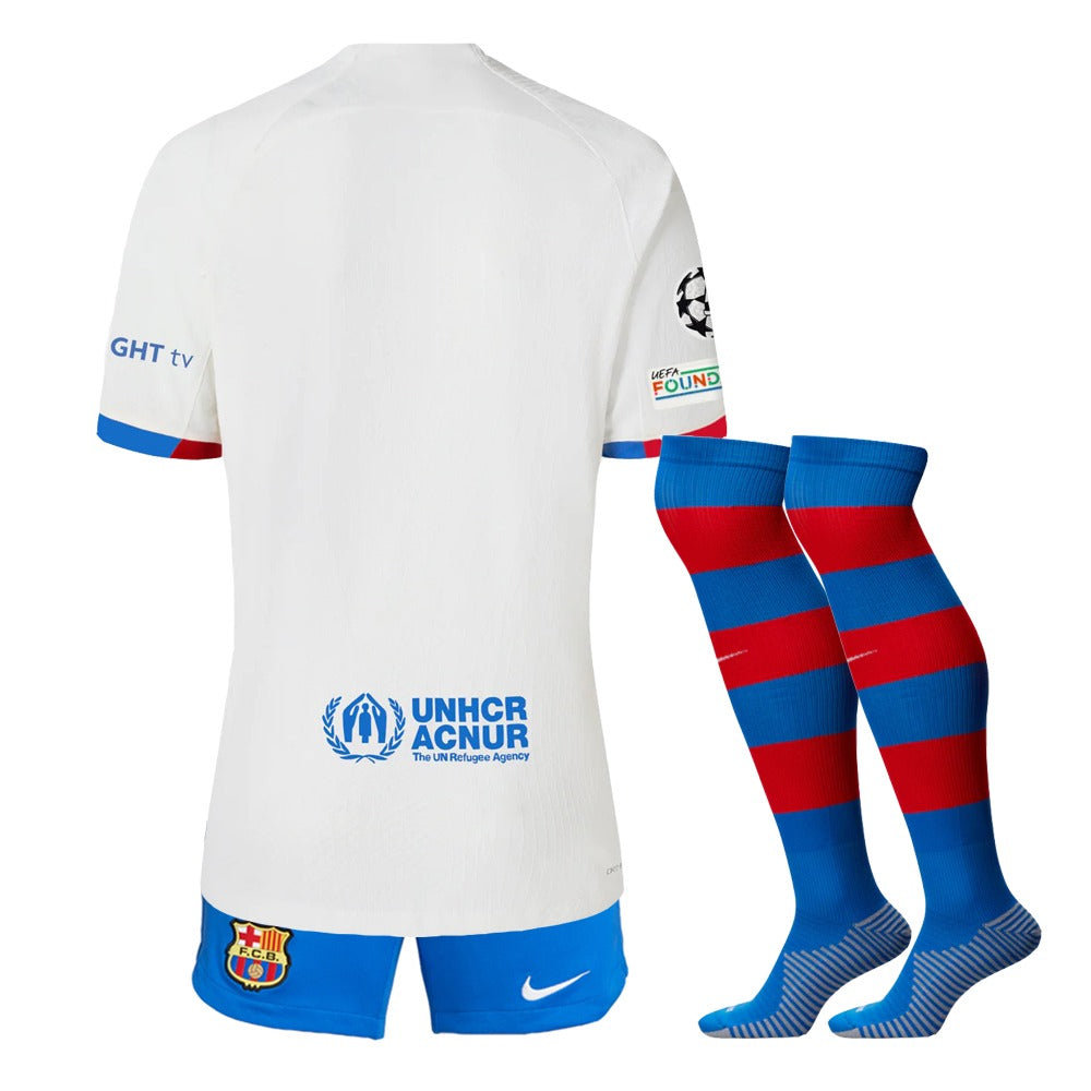 KITS ENFANT/JUNIOR FC BARCELONE EXTERIEUR 2023/2024