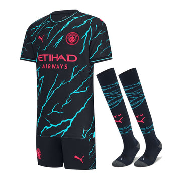 KITS ENFANT/JUNIOR MANCHESTER CITY THIRD 2023/2024