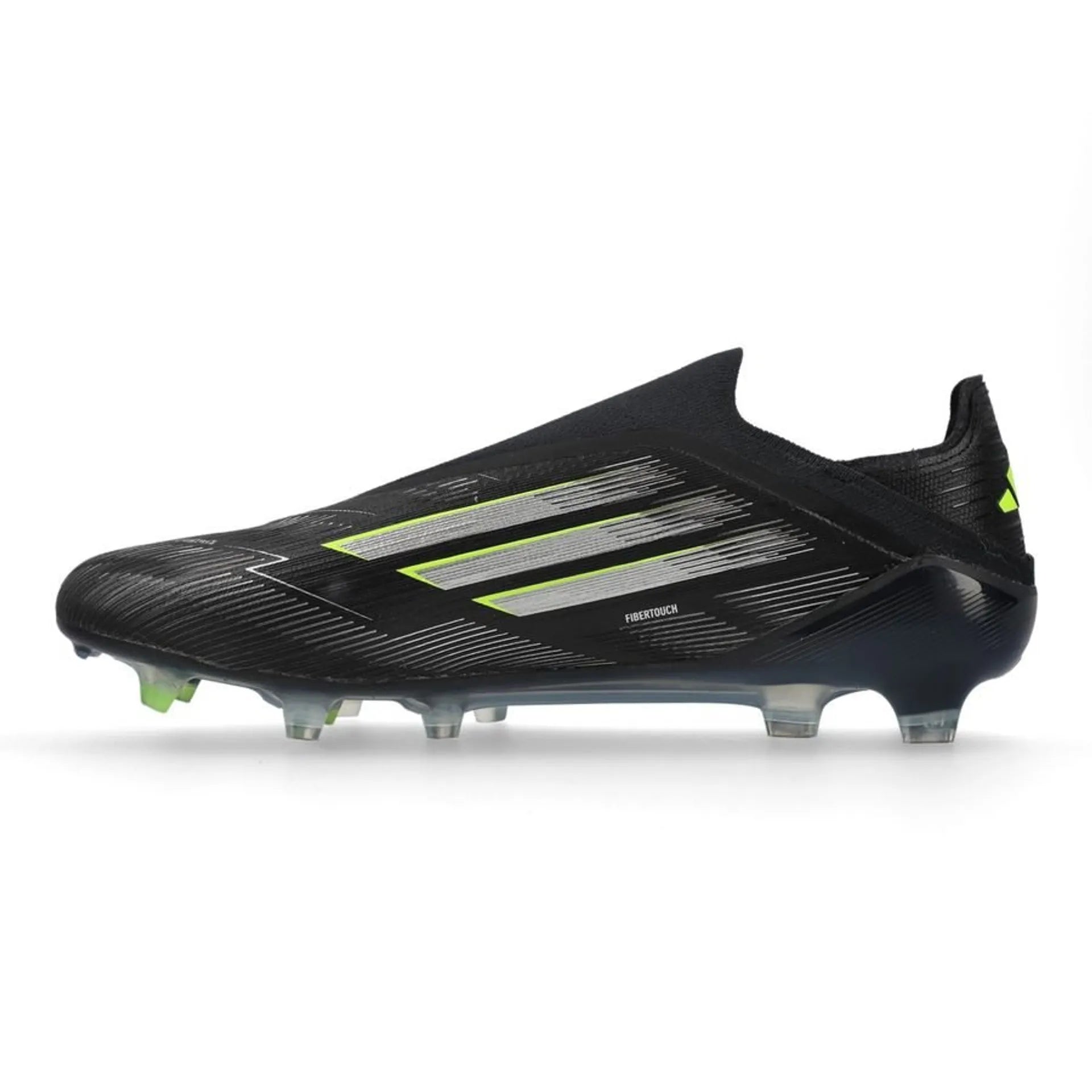 adidas F50 Elite Laceless FG Electric Stealth - Noir/Argenté/Vert