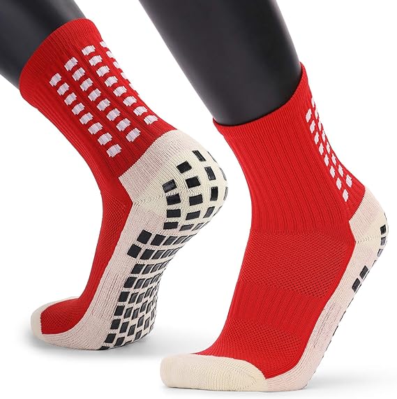 CHAUSSETTES ANTIDÉRAPANTES ROUGES