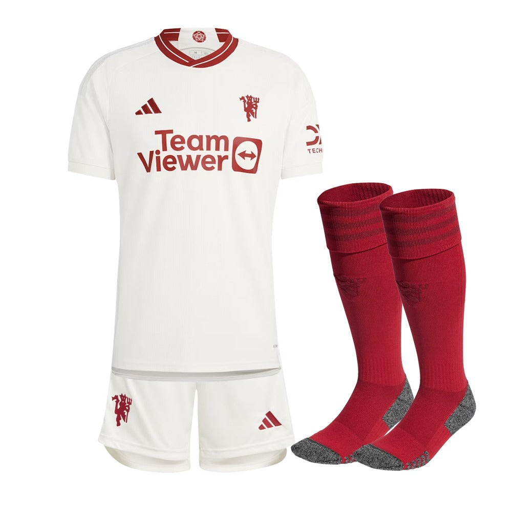 KITS ENFANT/JUNIOR MANCHESTER UNITED EXTERIEUR 2023/2024