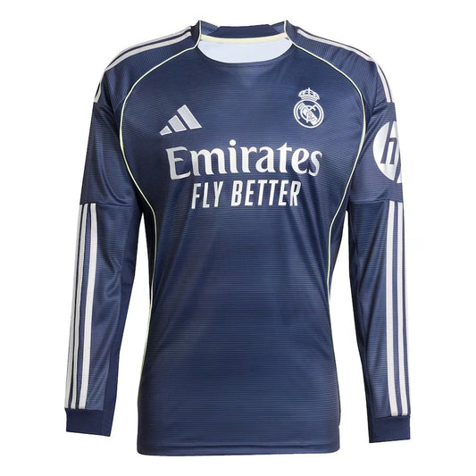 MAILLOT REAL MADRID EXTERIEUR MANCHES LONGUES 2025/2026