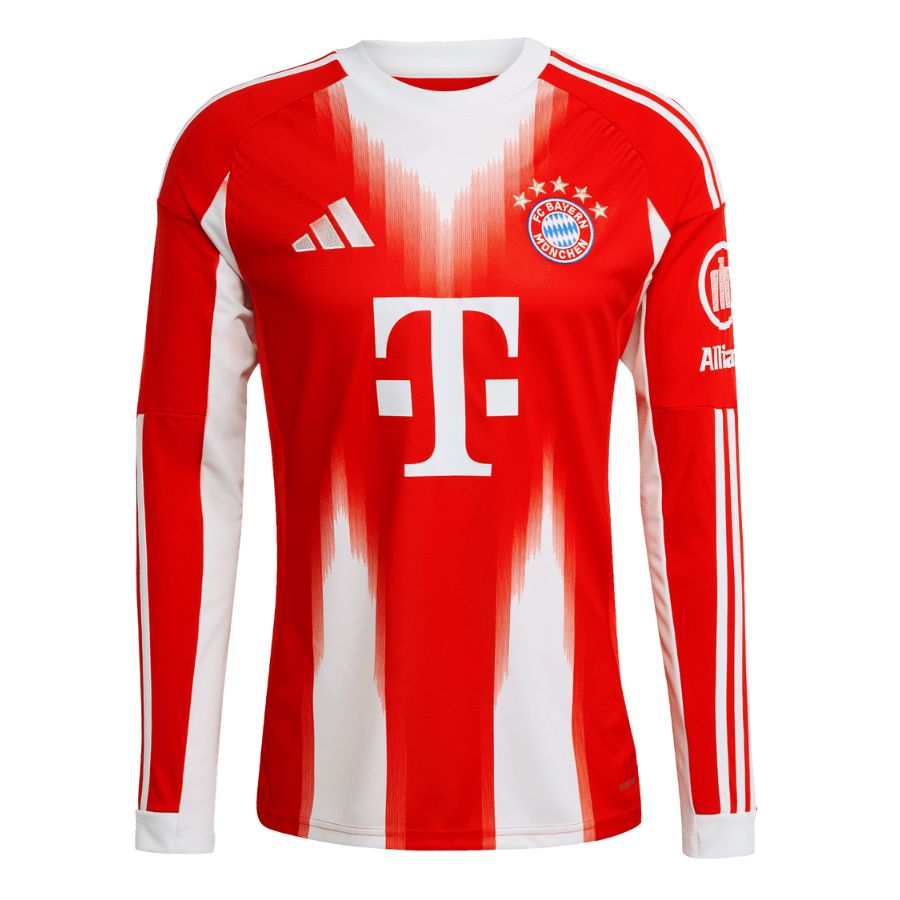 Maillot Bayern Munich Domicile Manches Longues Homme 2025 2026 Rouge