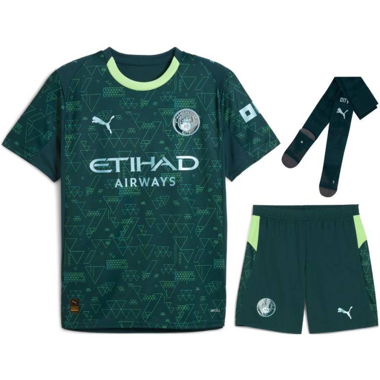 KITS ENFANT/ JUNIOR MANCHESTER CITY FOURTH 2025/2026