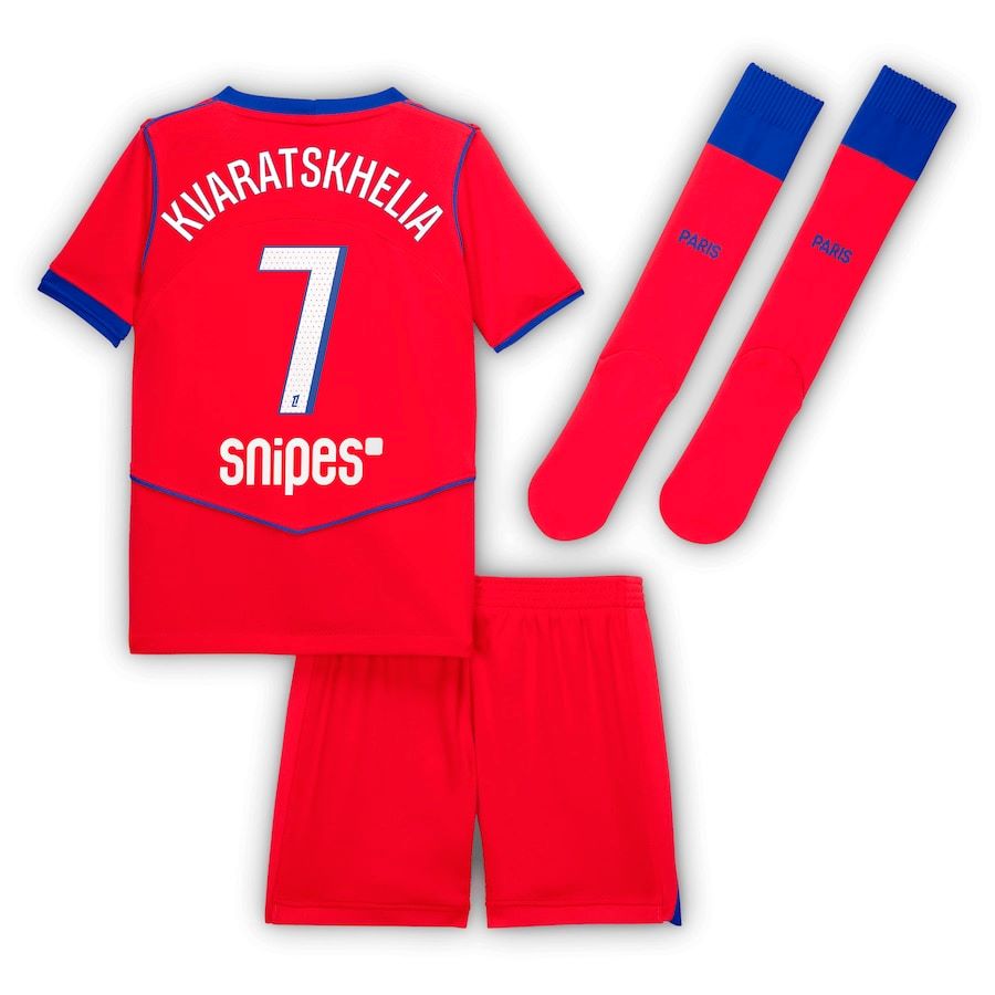 Kit Enfant PSG Rouge Third 2025 2026