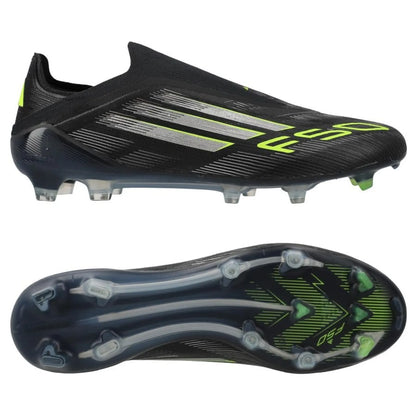 adidas F50 Elite Laceless FG Electric Stealth - Noir/Argenté/Vert