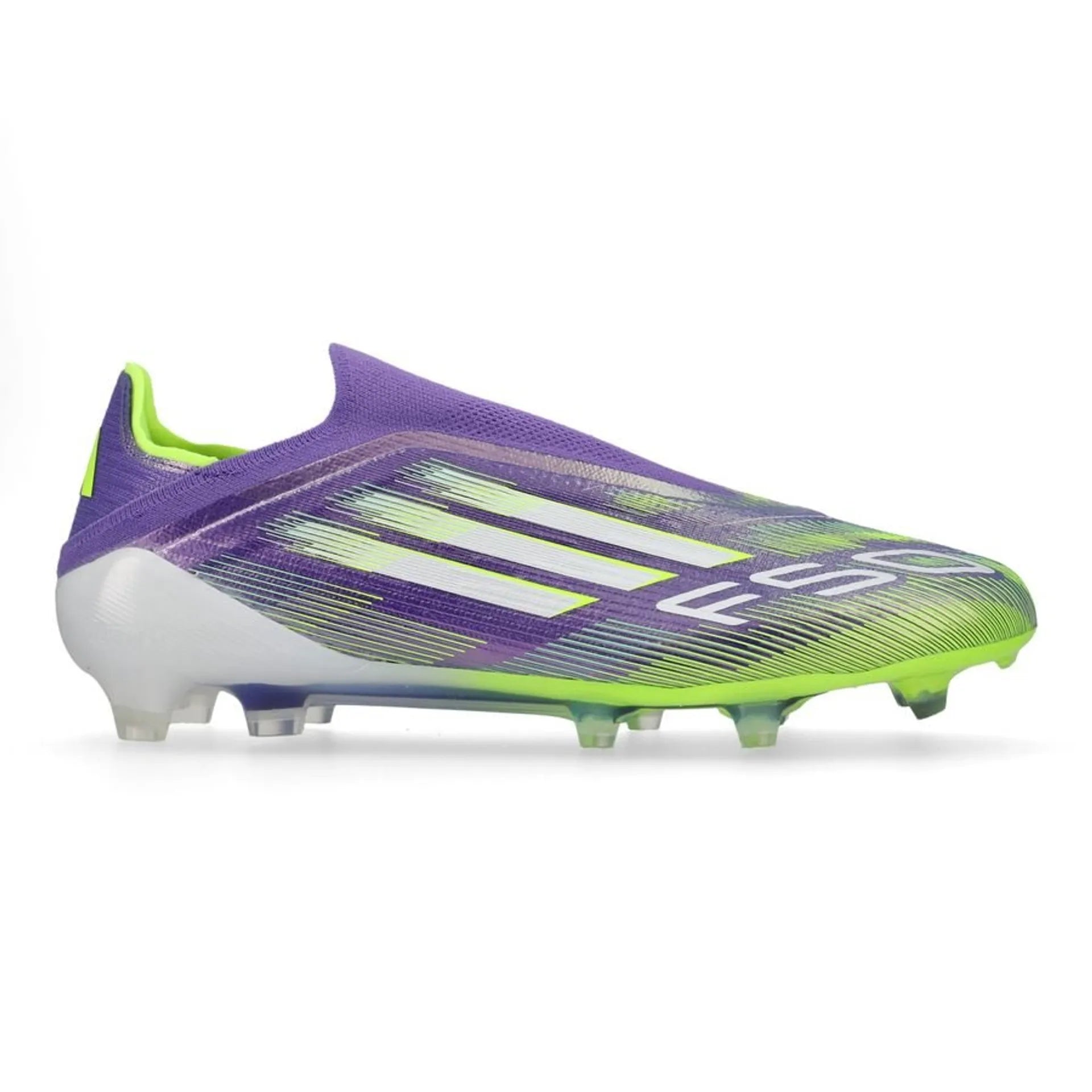 adidas F50 Elite Laceless FG Radiant Blaze - Violet/Blanc/Vert